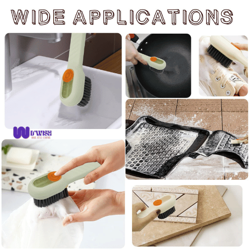 Multifunctional Scrubbing Brush with Liquid Soap Dispenser