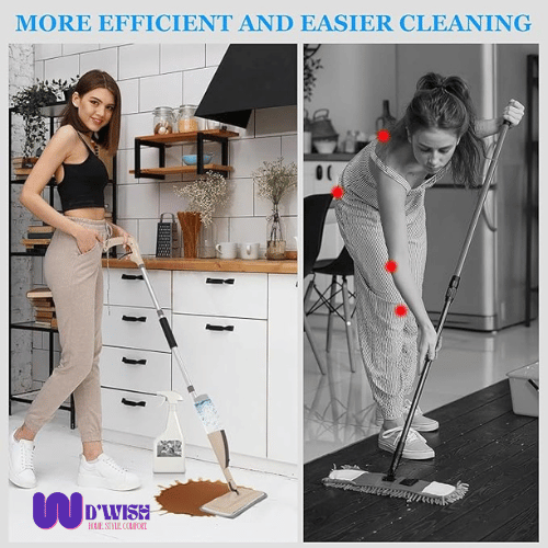 Floor Cleaning Spray Mop (with Removable Washable Cleaning Pad)