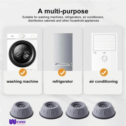 Anti-Vibration Pads with Suction Cup Feet