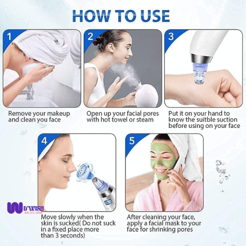 Acne, Blackhead, Whitehead, Sebum Extractor / Pore Cleaner / Wrinkle Eraser