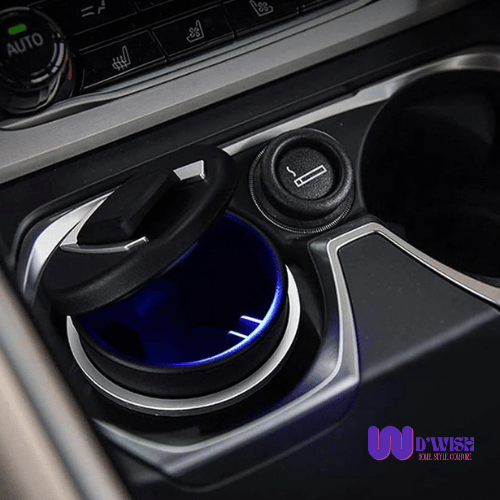 Ash Tray (with Lid and Blue LED Light)