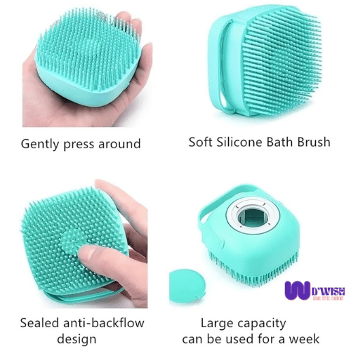 Silicone Massage Body Brush (with Shampoo Dispenser)