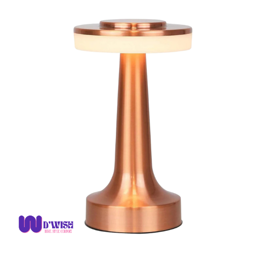 Touch LED Metal Desk Lamp – (USB Rechargeable, 3 Colors/Brightness Levels, Dimmable Eye Protection)