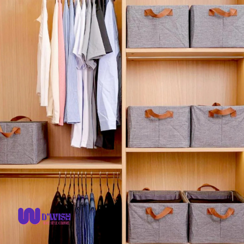 Foldable Linen Storage Organizer (with Metal Support)