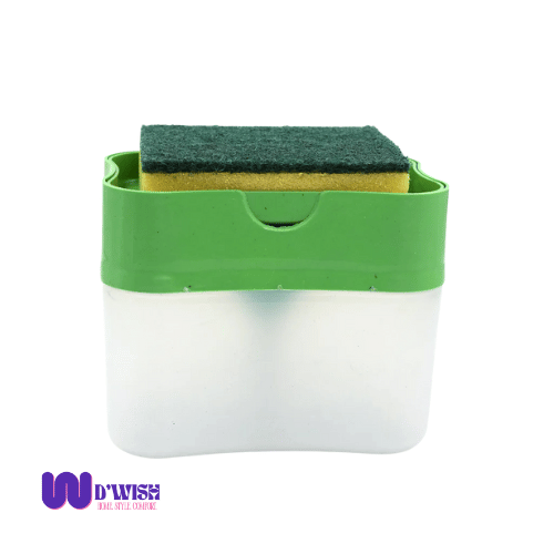 2-in-1 Liquid Soap Dispenser with Sponge Holder