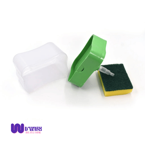 2-in-1 Liquid Soap Dispenser with Sponge Holder