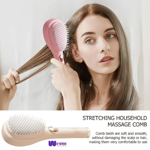 Self-Cleaning Anti-Static Massage Comb