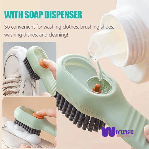Multifunctional Scrubbing Brush with Liquid Soap Dispenser