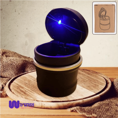 Ash Tray (with Lid and Blue LED Light)