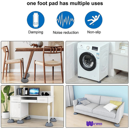 Anti-Vibration Pads with Suction Cup Feet