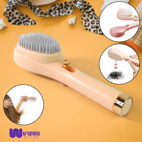 Self-Cleaning Anti-Static Massage Comb