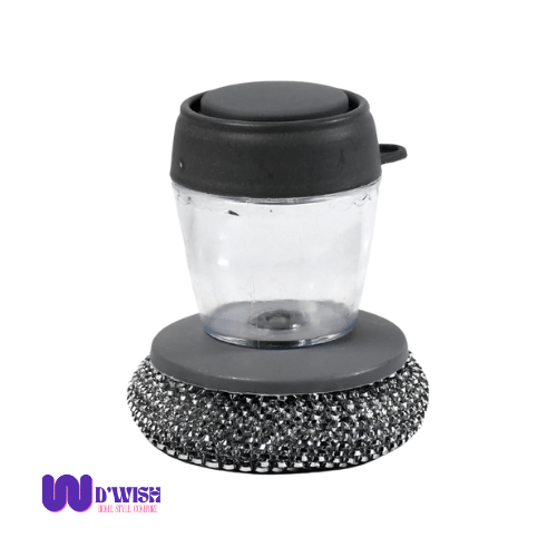 Soap Dispensing Dish Brush (with Replaceable Scrubber)