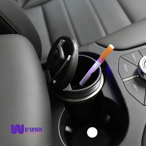 Ash Tray (with Lid and Blue LED Light)