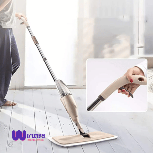 Floor Cleaning Spray Mop (with Removable Washable Cleaning Pad)