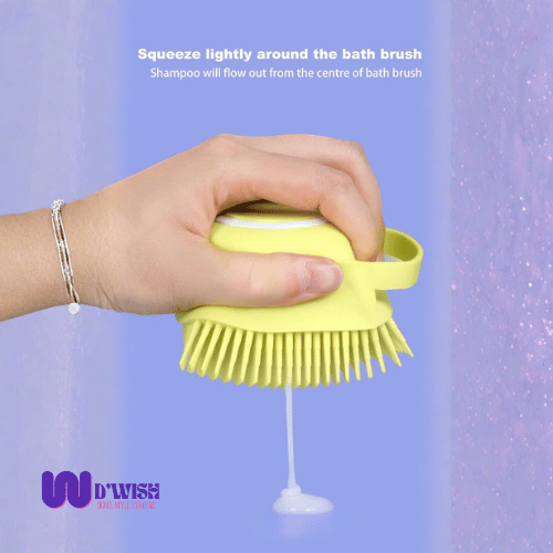 Silicone Massage Body Brush (with Shampoo Dispenser)