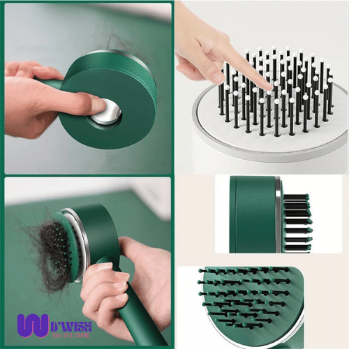Self-Cleaning Air Cushion Massage Comb Brush