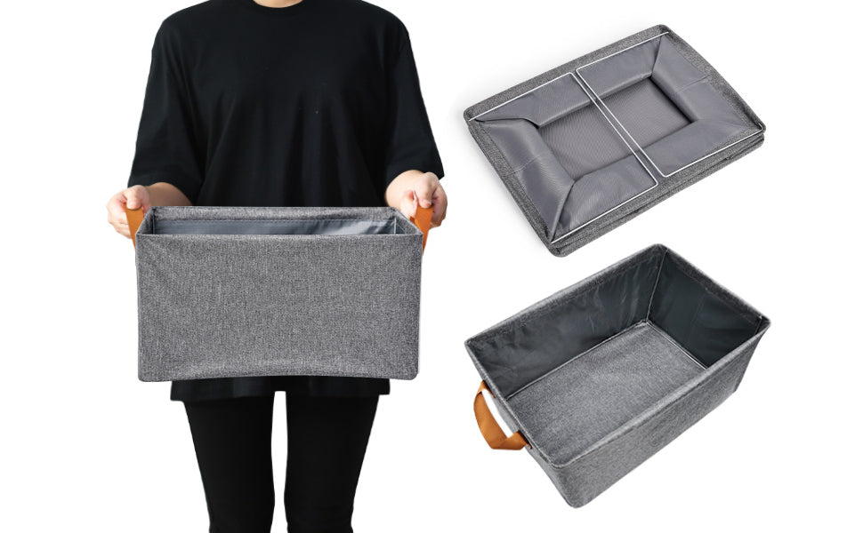 Foldable Linen Storage Organizer (with Metal Support)